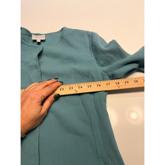 Armani Collezioni Green Round Neck Blazer Dress Size 6 - Picture 4 of 5